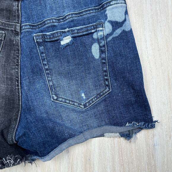 Cabi Park Colorblock Distressed Raw Hem Park Short Shorts Style #5987 Size 2 - Picture 12 of 14
